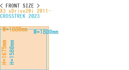 #X3 xDrive20i 2011- + CROSSTREK 2023